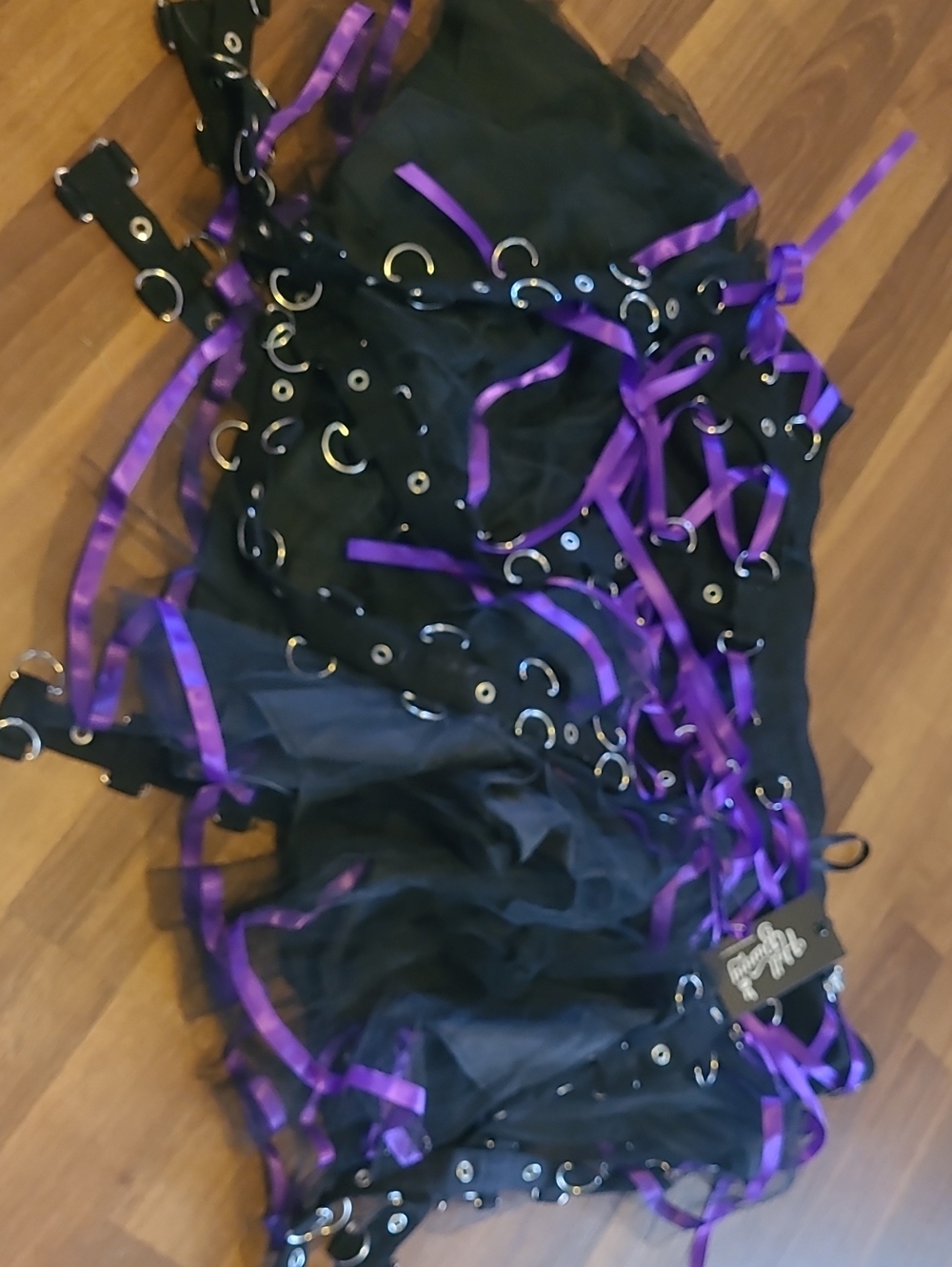 Hell Bunny Chain Mini Skirt Tag On - Picture 3 of 3